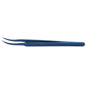 Jewelers Forcep 7 # Curved,0.17 x 0.1mm tips, 11.7cm
